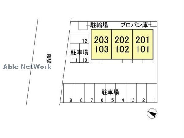 コンフォール奏 （高崎市八千代町)の物件外観写真